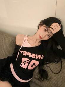 Women T-Shirts - màu đen - Xem 2