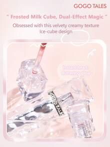 GOGO TALES 冰爽唇泥，哑光唇釉，柔滑水润，持久显色，不沾杯不晕染，柔雾腮红唇釉，适合所有肤色，学生适用，GOGOTALES - G01 Soooo Cute - 查看 3