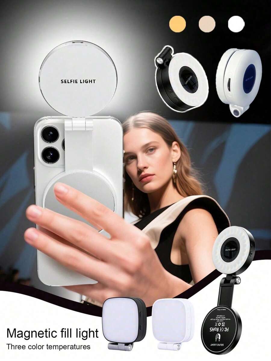 Flashes externos y luces de selfie para teléfono - redondo - Ver 1