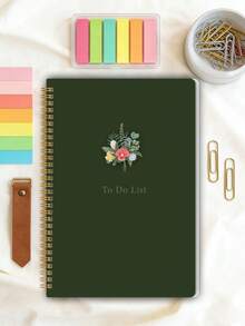 A5 Daily To-Do List Planner Notebook – Minimalist Daily Planning Journal With Task Checklists, Priorities & Notes, Office Supplies - A5 - View 3