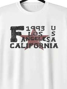 Camiseta hombre cuello redondo y manga corta.  Para hombres y mujeres, para parejas, para parejas, camiseta de manga corta con estampado de moda, camiseta de media manga, cómoda y transpirable - Blanco - Ver 4