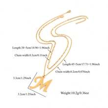 2pcs/Set New Arrival Large Gold Stainless Steel Lip Chain Multilayer Necklace For Women - Yellow Gold - View 2