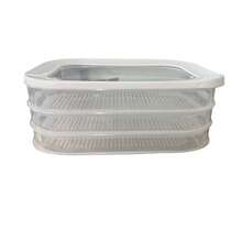 4-Layer Stackable Clear Food Storage Containers With Leak-Proof Lids - Suitable For Refrigerator And Freezer, Space-Saving Fridge/Freezer Organizer Boxes - For Storing Bacon, Ham, Cheese, Meat, Poultry, Seafood - Reusable - Multicolor - View 15