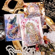 90pcs Fairy Tale Series Holographic Laser PET Waterproof Transparent Stickers, High-Quality Notebook Material Stickers, Creative Stickers For Party Gifts, Holiday Gifts - Multicolor - View 7