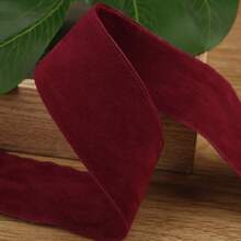 Cinta de terciopelo de unicolor de doble cara para accesorios de cabello con lazo DIY, decoración navideña, cinta para sombreros y regalos - Multicolor - Ver 14