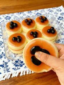 1pc Soft Squishy Cake Toy, Bread Shaped, Super Soft Slow Rebound Cake Shaped, Can Be - Multicolor - View 1