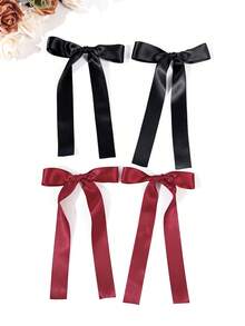 Black and Burgundy Four-piece Set