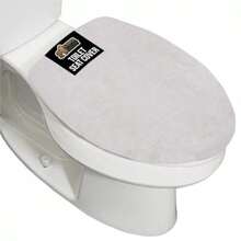 Toilet Seat Covers - 1'8" X 1'7" (Oval)+Soft Gray - View 3