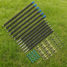 GCCSJ Trampoline Net Replacement,6-Piece Heavy Duty Universal Trampoline Straight Bar Replacement Set - Includes Foam Sleeves, Bar Caps, Clips & Hardware, Fits 8-16 Ft Trampoline Frames, Durable Trampoline Accessory Kit - Black - View 11
