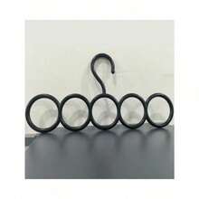 1pc 5-Hole Scarf Rack - Versatile Multi-Purpose Plastic Tie And Scarf Hanger, Ideal Space-Saving Wardrobe Organizer, Measuring 12.79 Inches By 6.1 Inches, Perfect For Gender Reveal Parties, Birthdays, Weddings, And Seasonal Celebrations, A Thoughtful Gift For Colleagues, Friends, And Family, Perfect For Back To School And Holiday Season Organization, Enhance Your Closet With This Stylish And Functional Accessory, Perfect For Keeping Your Scarves And Ties Neat And Accessible, Elevate Your Gift-Giving Game This Festive Season With A Practical And Chic Solution For Every Occasion. - 彩色 - 查看 8