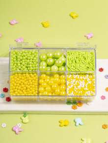 Spring Gift Box Cake Decoration Sprinkles, Rabbit Carrot Flower-Shaped Paper Cupcake Decorations, Homemade Baking DIY Cake And Cookie, Round Dots Of Various Sizes For Embellishment, Suitable For Wedding, Easter And Spring-Themed Parties - Multicolor - View 8