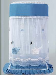 2pcs/Set Lace Embroidered Water Dispenser Dust Cover, Living Room Water Cooler Protective Cover Fabric Set - Multicolor - View 15