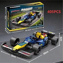 405pcs F1 Formula Racing Car Building Blocks Set, Adult Assembling Model Toy, Holiday/Birthday Gift - Multicolor - View 7
