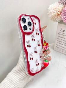 Cream Texture Painted Anti-Drop Phone Case With Chain, Compatible With IPhone 14, 14 Pro, 14 Pro Max, 13, 13 Pro, 13 Pro Max, 11, 11 Pro Max, 12, 12 Pro, 12 Pro Max, XR, XS, 15, 15 Pro, 15 Pro Max, 16, 16 Pro, 16 Pro Max, 17, 17 Pro, 17 Air, 17 Pro Max, Premium Anti-Drop Phone Case - Multicolor - View 3