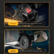 一套可充电多功能手持式角磨机套装，包含配件，适用于角磨机、磨刀器、抛光机、手动研磨机、研磨机、汽车抛光机，配件齐全，适用于金属和石材研磨，是工业电动工具、家庭DIY电动工具、家居装饰、汽车维修、木工、金属加工等领域的理想选择。 - 彩色 - 查看 4