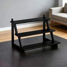 Black Minimalist Geometric Display Shelf, All-In-One Solution For Collecting And Displaying Figurines - 3 layers - View 6
