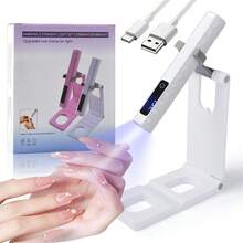 3-In-1 Portable Handheld UV/LED Nail Lamp, Cures All Gel Nail Polish, Includes Stand, Nail Lamp And Charging Cable, Rechargeable Quick-Drying Nail Lamp, Practical And Affordable Small Gift - Multicolor - View 13