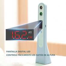 Dispositivo portátil de medición de altura por ultrasonidos Dispositivo de medición de altura | Medidor de altura digital | Medidor de altura por ultrasonidos Tecnología de medición de distancia por ultrasonidos Diseño inalámbrico portátil Rango de medición de 200 cm - Cian - Ver 4