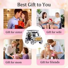 925 Silver Plated Car Charm, Suitable For Bracelets, Necklaces, DIY Jewelry Making, Suitable For Valentine's Day, Carnival And Other Festivals, Suitable For Women - Multicolor - View 8