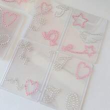 Photo Border Decoration Rhinestone Sticker Angel Wings Note Shape Diamond Sticker - Multicolor - View 17