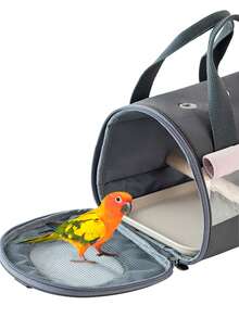 Bird Travel Cage With Perch Stand, Breathable Bird Cage, Parrot Travel Cage, Suitable For Hiking, Bird Moms - Multicolor - View 6