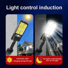 Brand New Solar Powered LED Outdoor Light With 3 Modes Motion Sensor, Waterproof IP65 Solar Powered Garden Light, Suitable For Rural Streets, Garages, Courtyards, Outdoor Wall Lamps - Black - View 5