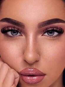 20 pares de pestañas postizas completas, con textura de pelo de marta esponjoso, adecuadas para looks de maquillaje diario, de fiesta, de cita y de boda. - Multicolor - Ver 8