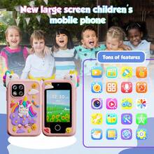 Kids Smart Phone For Girls, Kids Smart Phone Toys,Toddler Phone Toy With Dual Camera, 2.8" Touchscreen, 20 Games, MP3, Christmas Birthday Gift For Ages 3-10, Toddler Girl Toys - 藍色 - 查看 2