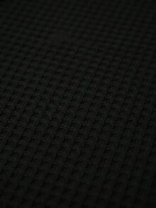 GRDR Men's Waffle Knit Tank Top, Minimalist Versatile Premium Casual T-Shirt, Spring/Summer - Black - View 6