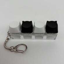 创意手指减压玩具，个性化键帽减压玩具，钥匙扣挂件，爱好，收藏，派对用品，键盘帽，键盘开关测试器，新颖解压玩具 - 彩色 - 查看 19