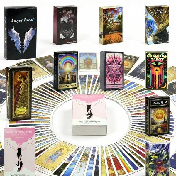 78张西班牙神谕卡，西班牙动物塔罗牌，西班牙动物灵性神谕卡，动物讯息神谕卡，占卜玩具，带含义的卡片