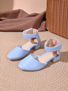2026 New Headband Sandals, Children High Heel Sandals, Beach Sandals, Fashionable Beige Sandals, Silver/Gold Low Heel Sandals, Bohemian Style Sandals, Comfortable - Blue - View 2