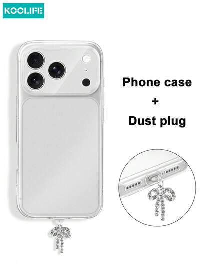 Koolife 1pc 17promax Phone Case, New Large Window Semi-Transparent Phone Protective Cover, Large Window, Ultra-Thin Transparent Matte Precise Hole Protection, Anti-Fingerprint, Compatible With Apple 17ProMax/17/17Pro/16/16Pro/16ProMax