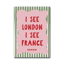 1件“我看见伦敦，我看见法国”趣味浴室艺术画，厕所墙饰，趣味浴室艺术海报，Y2K复古装饰，个性浴室语录，家居装饰客厅，墙饰，无框 - 文字 - 查看 8
