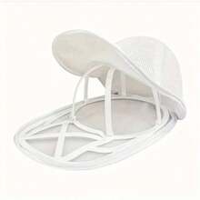 1pc/2pcs Mesh Hat Washer, Includes Laundry Bag + Stand, Baseball Cap Cleaning Rack, Gentle And Efficient Baseball Cap Cleaning Equipment, Durable Hat Washing Basket With Drying Rack, Enhanced Protection Against Dust And Debris, Suitable For Hats And Accessories, Ideal Gift For Mother's Day, Thanksgiving, Valentine's Day, Easter, And Birthdays - White 1pc - View 9