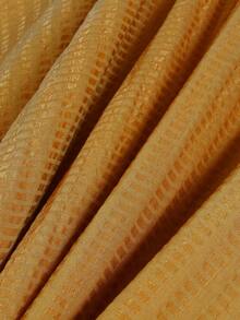 Elegantes Damen Urlaubskleid als Cover-Up, modisch locker geschnittenes Lässig V-Ausschnitt Fledermausärmel Strandüberwurf - Senfgelb - Übersicht 5