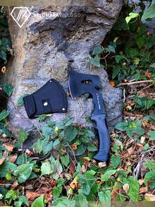 Hacha De Monte Tomahawk Multiuso Acero Inoxidable Campismo - Gris Oscuro - Ver 2