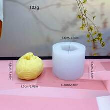 1个装财富元宝香薰蜡烛硅胶模具 DIY麻将香石石膏装饰硅胶模具 - A-白色 - 查看 7