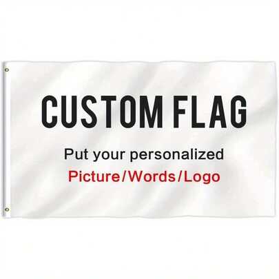 1 Piece, Custom Outdoor Flag (2x3FT/3x5FT), A Personalized Gift With Your Own Image, Text, Or Logo, Single-Sided Printing.