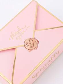 20Pcs Pink Seal Gift Box, Envelope Shape Simple Creative Paper Candy Boxes, Ideal For BabyShower, Bridal Shower, Wedding Party, Birthday Party, Anniversary Celebrations - Pink - View 10
