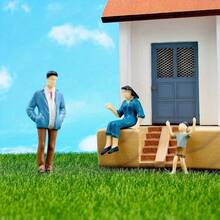 11/21/31pcs 1:25 Scale Mini Human Figures Model, Small Plastic Dolls For Miniature Building Scene, Standing & Sitting Posture - Miniature People - View 11