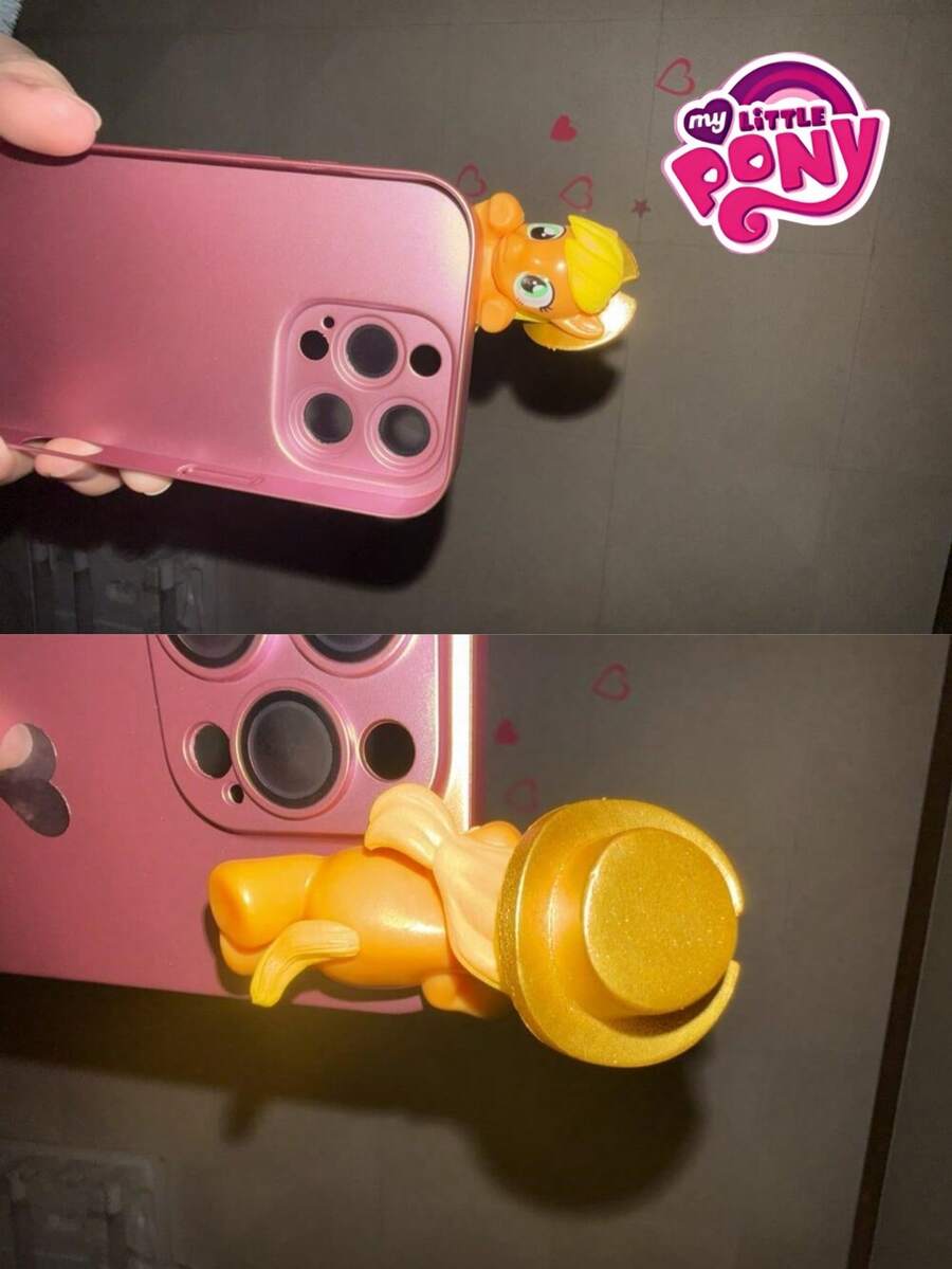 MY LITTLE PONY 1/2/3/4/5/6 Pcs Party Doll 3D Ornament With Cheek Support Small Statue Ornament, Random Mobile Phone Ornament, 6 Colors, Surprise Gift Party Small Gift Perfect Gift For Young People During Birthday, Christmas, Valentine's Day - A - View 1