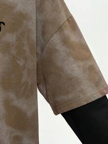 2026 New Round Neck Versatile Casual Printed Pattern Women Long Sleeve Loose Comfortable Retro American Style T-Shirt - 0B45 Coffee Black - 1182 Black - View 6