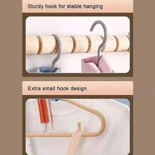 Multifunctional Foldable Portable Clothes Drying Rack, Retractable Travel Hanger - Multicolor - View 7