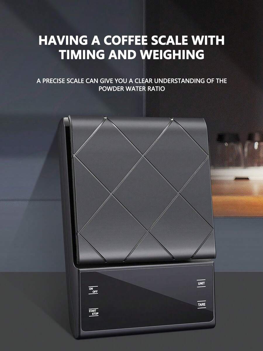 1 Kitchen Coffee Scale With Timer, High Precision G Kitchen Baking Home Small Chinese Medicine Scale Unit Conversion G/Oz/Ml, Kitchen Supplies, Baking Tools, Food Scale (No Battery) - Multicolor - View 1