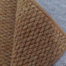 1pc Jute-Like Fabric Washed Canvas Rug, Simple Camel Color High-End Dirt-Resistant Indoor/Outdoor Doormat Carpet, Soft And Easy To Clean Machine Washable Doormat, Suitable For Entryway, Bedroom, Etc. - Camel - View 3
