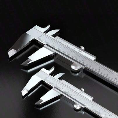 High-Precision Vernier Caliper 0-6" / 0-8" / 0-12" / 0-24" Dual Metric And Imperial Scales Manual Micrometer Smooth Gliding Action Durable And Easy To Use Ideal For DIY And Industrial Applications Precise Measurement, Workshop Essential