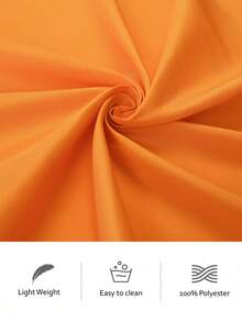 10/20/30pcs 100% Polyester Soft Washable Cloth Napkins, Suitable For Valentine's Day, Hotel Dinner, Wedding, Restaurant And Party (30cm*30cm/35cm*35cm/43cm*43cm/50cm*50cm) - Orange - View 6