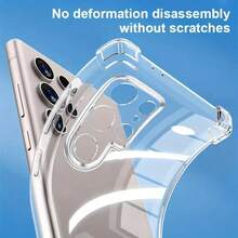1 pezzo Custodia telefonica trasparente antiurto, compatibile con Samsung Galaxy S26/S26+/S26 Ultra/ S24/Galaxy S23/Galaxy S22/Galaxy S21/Galaxy S20/Galaxy S10/Galaxy A73/Galaxy A80/Galaxy A81/Galaxy A72/Galaxy A71/Galaxy A55/Galaxy A54/Galaxy A51 e altri modelli, versione internazionale, non la versione domestica, regalo di primavera - uno - Visualizzare 2