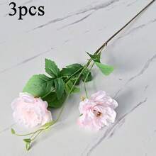 1/3 支仿真花丝质牡丹玫瑰单枝仿真花仿真牡丹花束花束假花散装餐桌中心装饰婚礼农舍家居 - 多色 - 查看 8